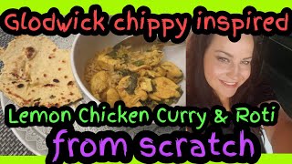 Glodwick Chippy Oldham inspired Lemon Chicken Curry made from scratch sarahs uk graveyard home cook [upl. by Kerrill]