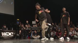 Les Twins vs JusticiersKuty Rubix WDC 2019 FINAL BEST4 HIPHOP WDC [upl. by Cramer]