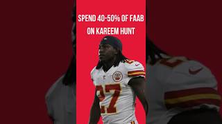 Kareem Hunt league winner fantasyfootballtips nfl superflex faab waiverwire [upl. by Mlohsihc]