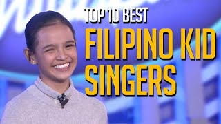 Top 10 BEST Filipino Kid Singers on Talent Shows Worldwide [upl. by Hgielram875]