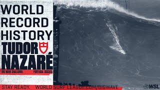 The History Of Big Wave World Records At Nazaré  TUDOR Nazaré Big Wave Challenge [upl. by Notanhoj]