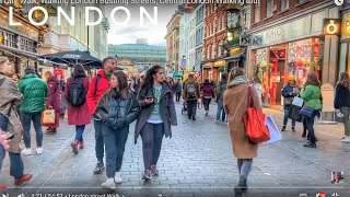 London City Walk Walking London Bustling Streets Central London Walking tour [upl. by Jenness]