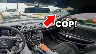 UNDERCOVER COP PULLS UP ON MY SHELBY GT350 POV DRIVE [upl. by Atiekram133]