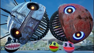 PACMAN VS ROBOT PACMAN VS MONSTER PACMAN [upl. by Konstance761]