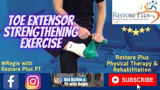 Toe Extensor Strengthening Exercise [upl. by Adlen]