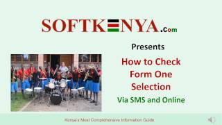 How To Check Form One Selection Via Sms And Online [upl. by Notaes]