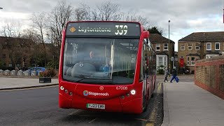 FRV London TFL Route 339 Shadwell to Leytonstone Stagecoach London Optare Metrocity EV 67008 YJ23EWH [upl. by Kress]