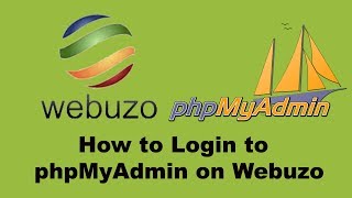 How to Login to PhpMyAdmin on the Webuzo Control panel 2018 [upl. by Ahslek98]