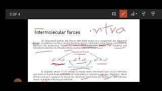 Intermolecular forces and difference between intermolecular and intramolecular forces [upl. by Enelyak]