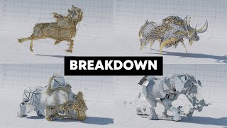 Breakdown MechZoo  Deformers and Path Tracing [upl. by Bergmann]