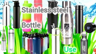 Stainless steel Water bottle Benefits Stylish Bottles Drink Clear Water Protection For Life [upl. by Kinata885]