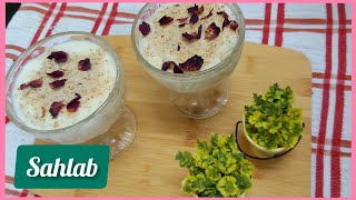 Sahlab RecipeTurkish drink Arab dessert drink recipe [upl. by Prent859]