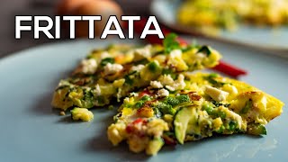 Schnelles Frittata Rezept Italienisches Omelett [upl. by Aba917]