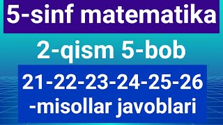 5sinf matematika javoblari 212223242525misollar Misollar yechimlari 5sinf matematika 🔥🔥🔥 [upl. by Oek]