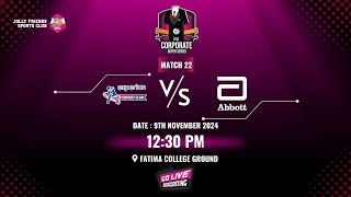 JFSC CSS SEASON 3  MATCH 22  EXPERIAN CC VS ABBOTT HEALTHCARE [upl. by Marwin423]