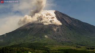 May 13 2023 Pyroclastic flow caught on camera at Semeru Volcano [upl. by Evie]