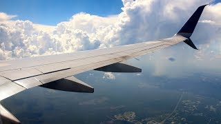 United Airlines B737800  New Winglets  Cloudy Arrival at Orlando MCO [upl. by Lida277]