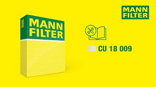 How to change a cabin air filter by MANNFILTER  CU 18 009 [upl. by Almita474]