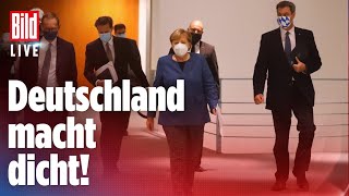 🔴 Deutschland macht dicht Mehr zu Merkels LockdownPlan jetzt live  BILD Live [upl. by Cull746]