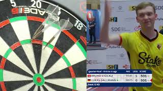 Brilliant Darts Lukas Dallmann vs Bruno Stöckli [upl. by Queridas]