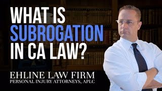 What is subrogation in a civil claim [upl. by Ynetsed]