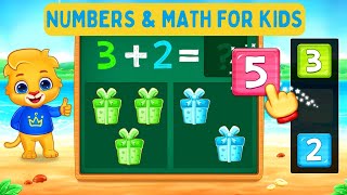 Math Kids Fun Learning Games for Preschoolers  Numbers Counting Addition For Kids Free No Ads [upl. by Aihsyla595]