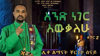 አንድ ነገር አውቃለሁ  በሊቀ ልሣናት ቸርነት ሠናይ and neger awkalehu  by Liqe Lesanat Chernet SenaiNew Album 2022 [upl. by Ahsit]