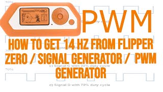 How to get 14 Hz from flipper zero  Signal Generator  PWM generator [upl. by Eanel543]