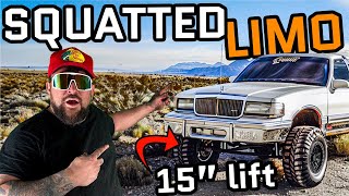 15” OF LIFT SQUATTED LIMO IN MOAB [upl. by Nino]