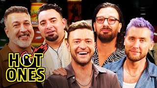 NSYNC Breaks Another Record While Eating Spicy Wings  Hot Ones [upl. by Enrak]