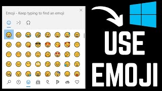 How to Use Emoji in Laptop and PC Windows 10 [upl. by Michon752]