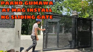 SLIDING GATE DESIGN  SLIDING GATE INSTALLATION  SLIDING GATE  CONSTRUCTION IDEAS [upl. by Tally606]