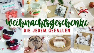 DIY Weihnachtsgeschenke selber machen die JEDEM gefallen Geschenkideen zum Wichteln basteln [upl. by Dnalor]