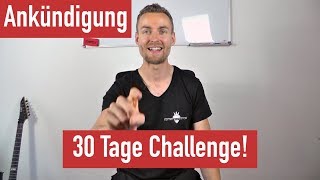 EGitarre lernen  Ankündigung  30 Tage Challenge [upl. by Dulcle]