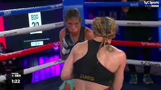 Sol Cudos VS Roxana Colmenarez boxing boxeo deporte [upl. by Rebmit]