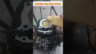 bike motorcycle  cylinder ring compressor check machanic [upl. by Carlton608]