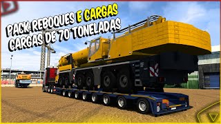 PACK REBOQUES E CARGAS COM EXCESSO DE PESO PARA EURO TRUCK SIMULATOR 2 146 [upl. by Uzzial]