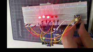 Controlling Multiple Leds by Potentiometer [upl. by Attenrev]