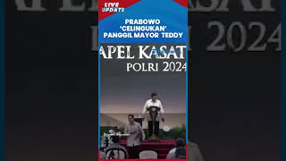 Presiden Prabowo Celingukan Cari Mayor Teddy lalu Bisik bisik saat Hendak Pidato di Apel Kasatwil [upl. by Desi]