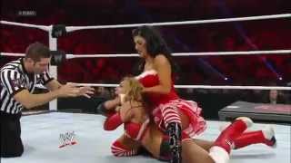 Rosa Mendes Aksana Tamina Snuka and Eve vs Kaitlyn Layla Alicia Fox and Natalya 122412 [upl. by Anyad448]