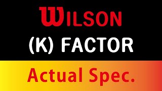 WILSON KFactor Badminton Racket Analysis [upl. by Zzahc]