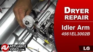 LG Dryer  Loud Noise During Operation  Idler Pulley Assembly Repair [upl. by Mohr]