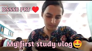 my first study vlog। DSSSB PRT। study vlog study DSSSB prt [upl. by Ayek41]