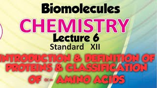 INTRODUCTION amp DEFINITION OF PROTEINS amp CLASSIFICATION OF ∝ AMINO ACIDS [upl. by Moise780]