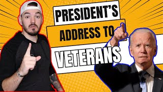 NEW Presidents Message To Veterans About VA Disability And VA Healthcare Benefits [upl. by Akkeber]