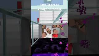 Very Fast Villager Breeder in Minecraft Bedrock Edition [upl. by Novhaj]