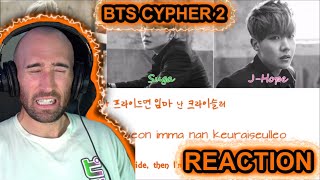 BTS  CYPHER 2 RAPPER REACTION [upl. by Ahselat558]