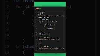 CHECK GIVEN NUMBER IS PRIME OR NOT IN C LANGUAGE💥💥 [upl. by Eart]