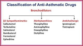 Classification of AntiAsthmatic Drugs [upl. by Peppy]