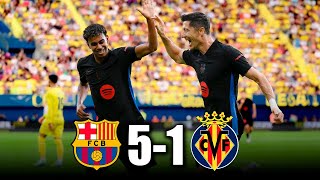 GOLEADA del BARCELONA vs VILLARREAL 51 ¡IMPARABLES  LA LIGA 2024 [upl. by Laszlo572]